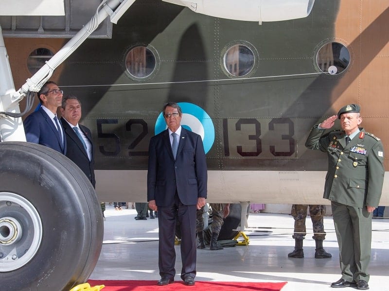 ΠτΔ – Αποκαλυπτήρια αεροσκάφους Νοράτλας         
Τύμβος Μακεδονίτισσας, Λευκωσία, Κύπρος
Ο Πρόεδρος της Δημοκρατίας κ. Νίκος Αναστασιάδης τελεί τα αποκαλυπτήρια του αεροσκάφους Νοράτλας.
//
PoR – Unveiling of the Noratlas military aircraft
Makedonitissa Tomb, Lefkosia, Cyprus
The President of the Republic, Mr Nicos Anastasiades, unveils the Noratlas military aircraft.