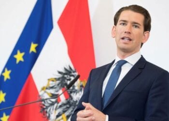 Austrian Chancellor Sebastian Kurz, address the media during af news conference after the inauguration ceremony at the Chancellors Office in Vienna, Austria, Wednesday, May 21, 2019. Austrian Chancellor Sebastian Kurz has called for an early election after the resignation of his vice chancellor Heinz-Christian Strache from the Freedom Party spelled an end to his governing coalition. (AP Photo/Michael Gruber)