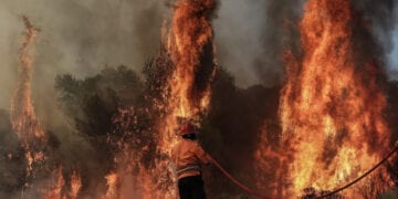 ÐõñêáãéÜ óå äáóéêÞ Ýêôáóç óôçí ðåñéï÷Þ Êå÷ñéÝò ôçò Êïñßíèïõ
 ôçí ÔåôÜñôç 22 Éïõëßïõ 2020. 
(EUROKINISSI/ÓÔÅËÉÏÓ ÌÉÓÉÍÁÓ)