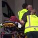 Emergency services personnel push stretchers carrying a person into a hospital, after reports that several shots had been fired, in central Christchurch, New Zealand March 15, 2019, in this still image taken from video.  TVNZ/via REUTERS TV    ATTENTION EDITORS - THIS IMAGE WAS PROVIDED BY A THIRD PARTY. NO RESALES. NO ARCHIVES. NEW ZEALAND OUT. AUSTRALIA OUT. Digital: NO USE NEW ZEALAND INTERNET SITES / ANY INTERNET SITE OF ANY NEW ZEALAND OR AUSTRALIA BASED MEDIA ORGANISATIONS OR MOBILE PLATFORMS . For Reuters customers only.