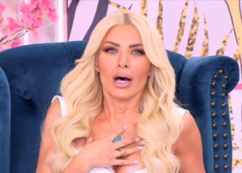 Η Κατερίνα Καινούργιου στο πλατό