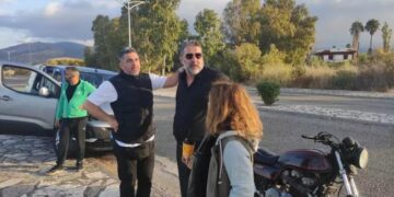Πλάνο από τα γυρίσματα της σειράς στο Μεσολόγγι