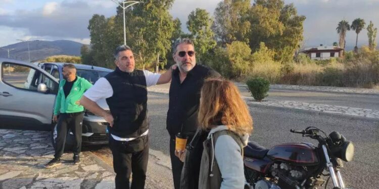 Πλάνο από τα γυρίσματα της σειράς στο Μεσολόγγι