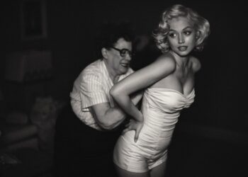 Πλάνο από την ταινία blonde στο netflix