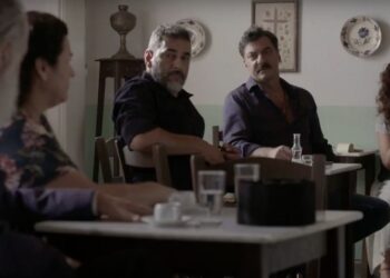 Εικόνα από το καφενείο στο Σασμό