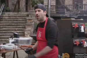 Ο Πορφύρης σε πλάνο από το MasterChef